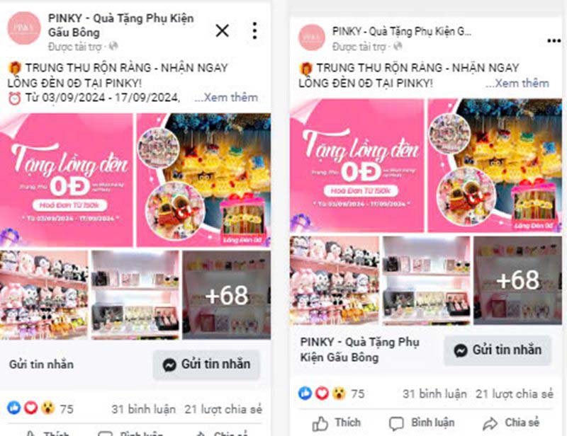 quảng cáo facebook shop thiên lý