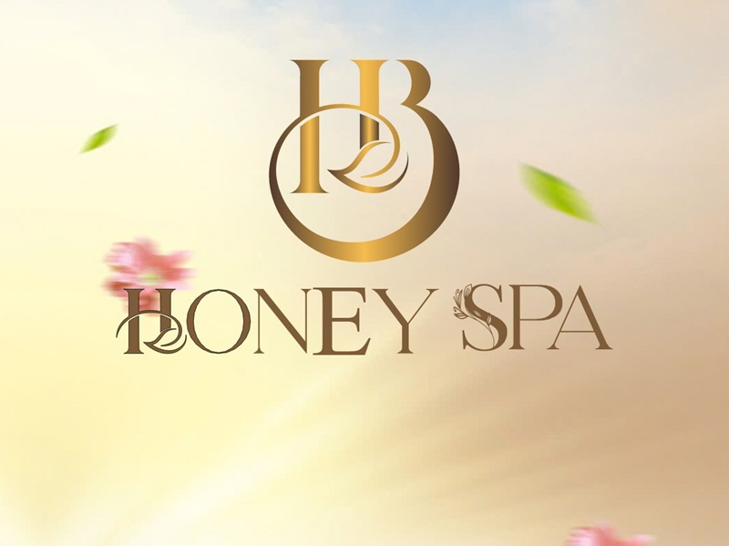 Logo nhận diện thương hiệu Honey spa