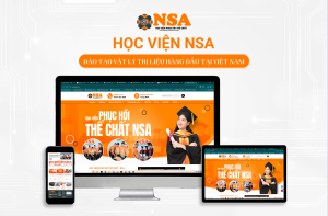 thiết kế website học viện nsa