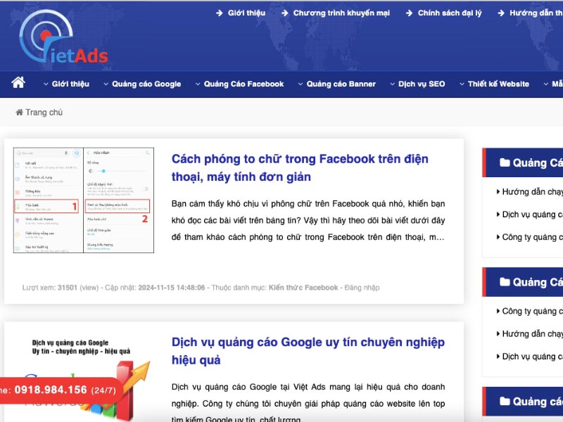 Công ty dịch vụ quảng cáo Google Việt Ads