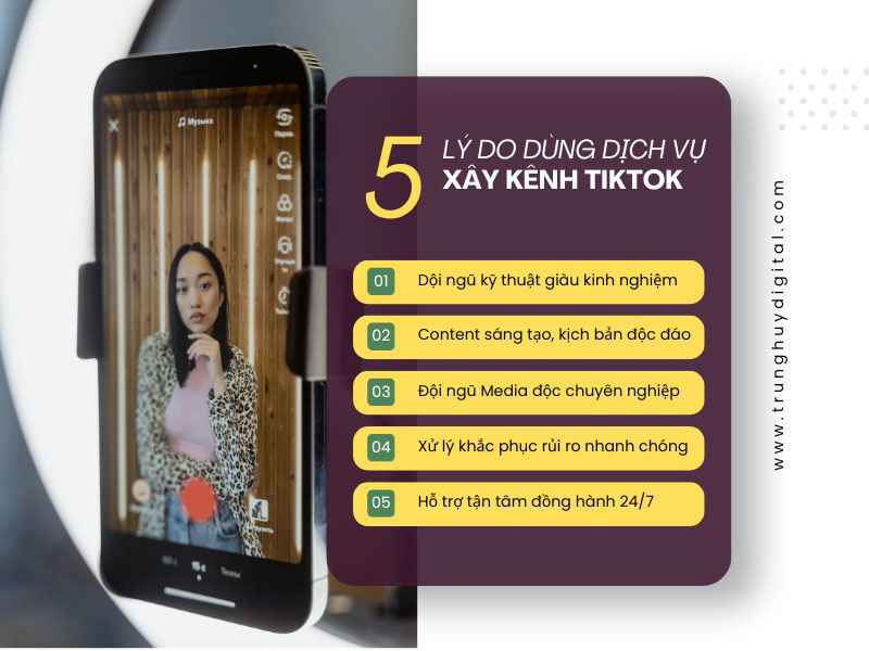 lý do xây kênh tiktok tại trung huy digital